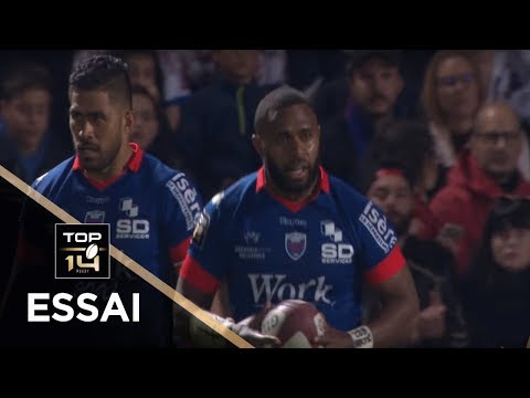 TOP 14 - Essai Solomoni RASOLEA (FCG) - Bordeaux-Bègles - Grenoble - J17 - Saison 2018/2019