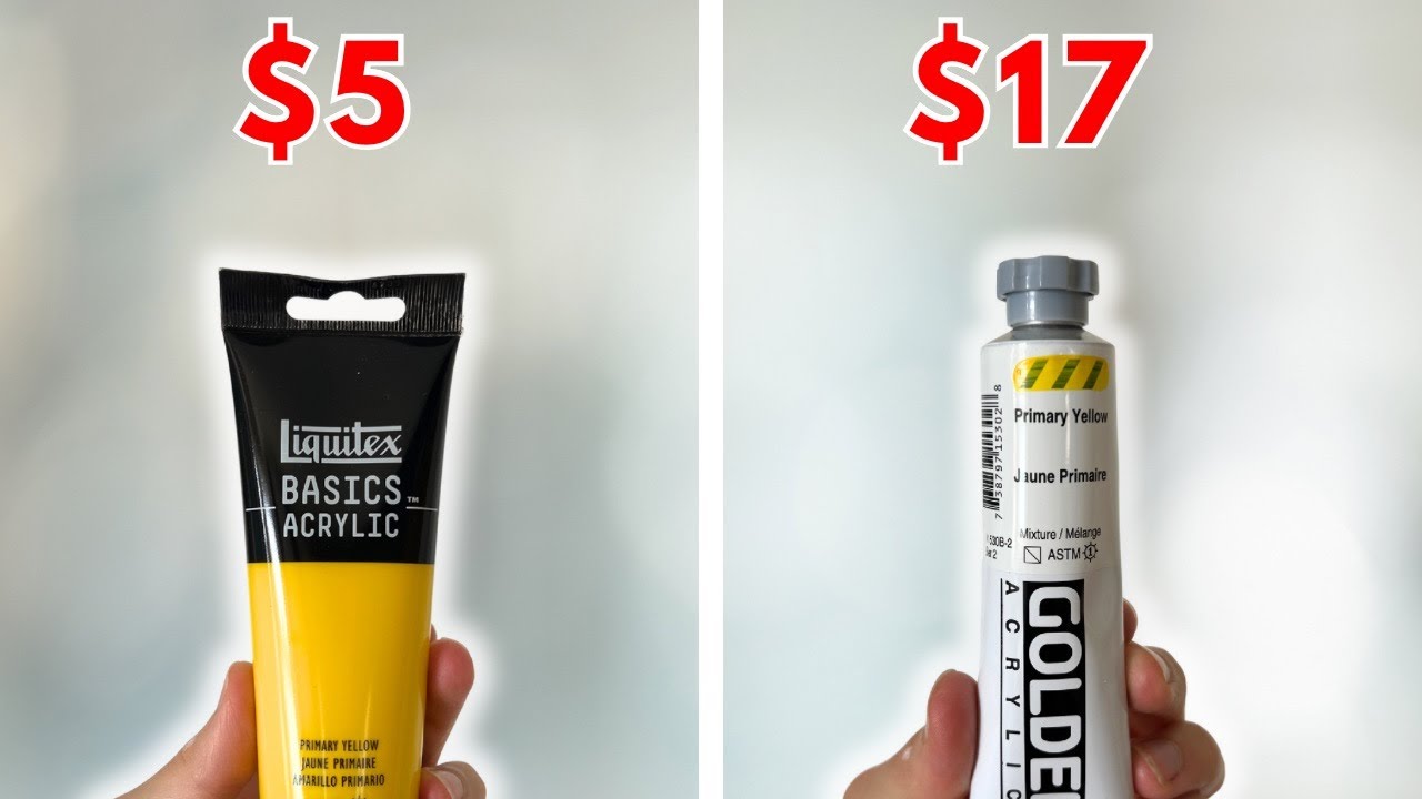 CHEAP vs ARTIST grade Acrylic Paint, Which is Better?