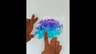 card making -water color background using brush pe