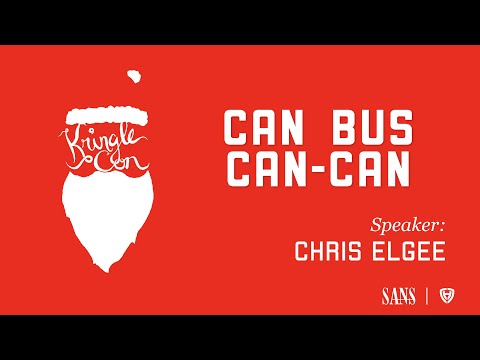 Chris Elgee, CAN Bus Can-Can | KringleCon 2020