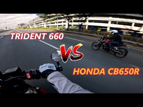 TRIUMPH TRIDENT 660 VS HONDA CB650R | HOLIDAY BREAKFAST RIDE | POV RIDE | PURE SOUND