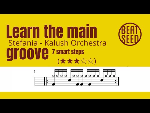 Stefania - Kalush Orchestra - Learning the drumgroove in 7 Steps