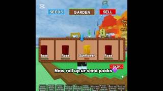 HOW TO GET SUNFLOWER SEED IN GROW A GARDEN 🌱// real no scam // #gag #roblox #plants #shorts