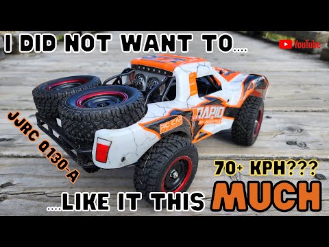 JJRC/SCY Q130-A Brushless Trophy Truck - Speed Tested & Bash at the Velodrome!!!