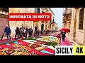 SICILY ITALY 4K Noto Flower Festival Infiorata Di Noto