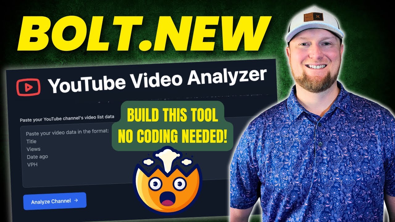 Bolt.new: How I Built a VIRAL YouTube Analytics Tool in 10 Minutes 🚀