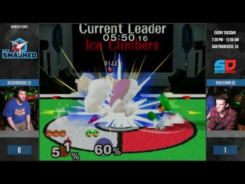 Get Smashed #121 - Winner Semis: dizzkidboogie (Ice Climbers) vs Boulevard (Luigi)