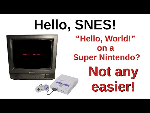 Hello, SNES! - "Hello, World!" with a Super Nintendo? Not any easier!