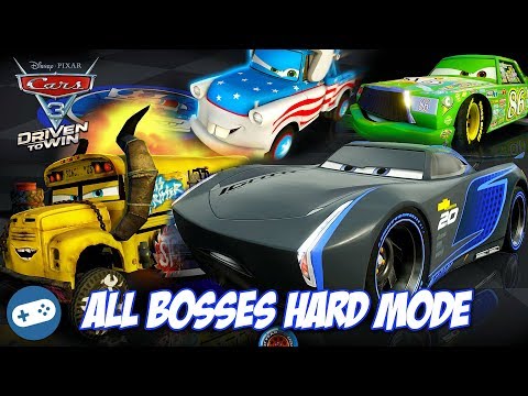 Cars 3 Driven to Win All Bosses Hard Mode Gameplay - All Boss Battles