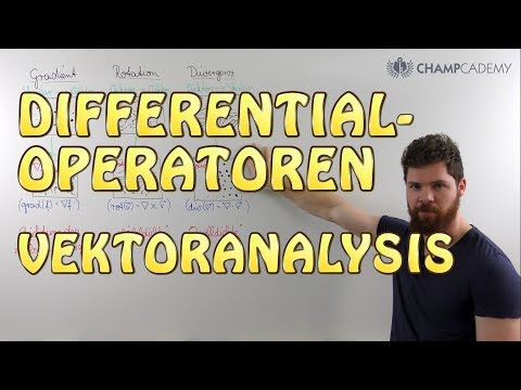 Gradient, Rotation, Divergenz | Differentialoperatoren Vektoranalysis