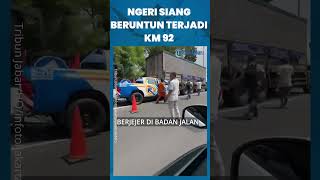 Download lagu NGERI! Beruntun di Cipularang KM 92, Mobil Ringsek Berjejer mp3