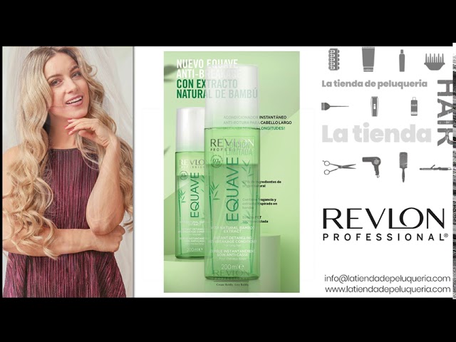 Vídeo relacionado con REVLON PROFESSIONAL Equave Acondicionador Profesional Bifásico Desenredante para Cabellos Frágiles y Quebradizos, Sin Aclarado, Aporta Volumen y Previene la Rotura, Cabello Fuerte y Protegido, 200 ml