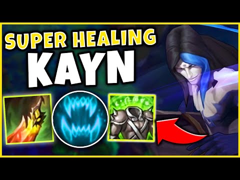 INFINITE SUSTAIN BLUE KAYN! ONE AUTO = FULL HEALTH (PENTAKILL) - League of Legends