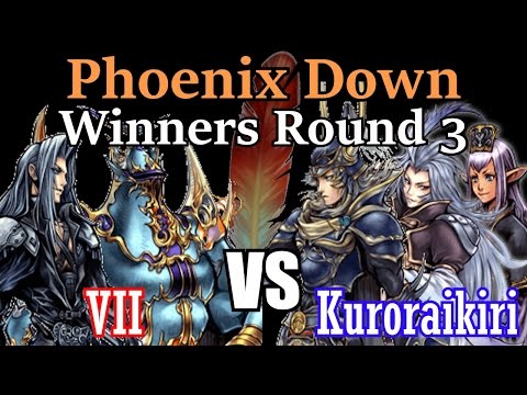 Phoenix Down WB R3 - VII (Exdeath / Sephiroth) vs. Kuroraikiri (Warrior of Light / Kuja / Prishe)