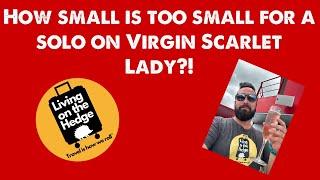 Virgin scarlet lady Solo Ocean View studio #livingonthehedge13 #virginvoyages  #roomtour