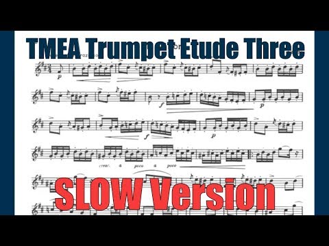 2018-2019 TMEA All-State Trumpet Etude #3 - Slow Version