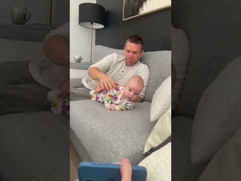 13 week old baby girl tummy time/ rolling over!