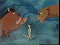 The Lion King 1994 Simba Returns To Pride Rock Scene VHS Capture