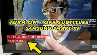 How To Turn On Subtitles on Samsung Smart TV (Closed Caption)