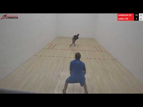 2018 Canadian Racquetball National Championships - Men's Singles 16 - Leduc vs Landeryou