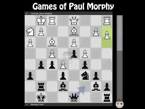Laroche, Jean Adolphe - Morphy, Paul || Paris 1858 @chessbuddies 🔴 #PaulMorphy