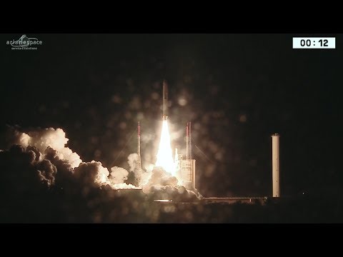 Record-Setting Ariane 5 Liftoff with ViaSat-2 & Eutelsat 172B