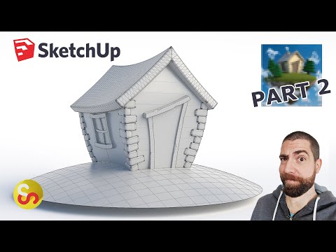 Floating House Island - Modeling Windows and Doors - Tutorial with Commentary - Part 2