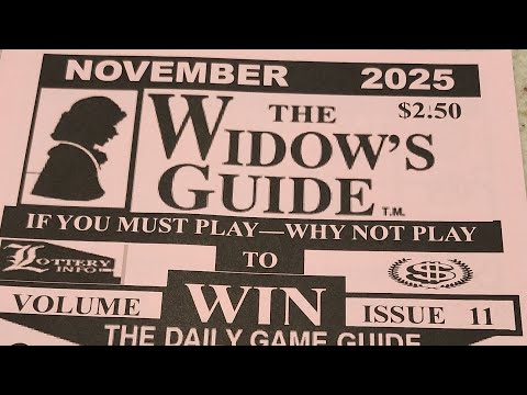 The Widow's Guide November 2025 Pick 3 Lottery Prediction Tip Sheet Review #pick3 #pick4 #lottery 