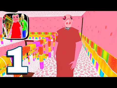 Scary Piggy Granny and Baldi Grandpa Horror Mod : Chapter 1 Gameplay Walkthrough Part 1