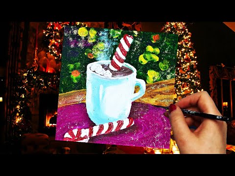 The Best Tutorial on How to Draw a Magic Christmas Mug | Painting Videos Relaxing Music
