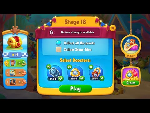 @Fishdom Win Strikes Atlantis Cup Stage 18 - 31. Using All FREE Power Ups 💣⚡🧨