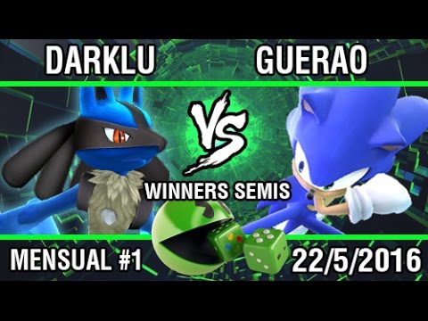 [Smash @ GAMBLER #1] Darklu (Lucario) vs Guerao (Sonic) SSB4 Winners Semis - Top 8
