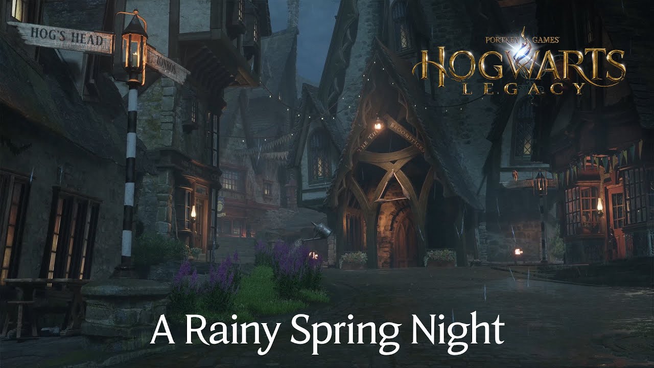 Hogwarts Legacy - A Rainy Spring Night [ASMR] [4K] - YouTube