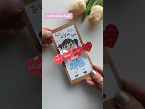 CUTE Teachers Day Pop Up Card! #teachersday #handmadecard #diy