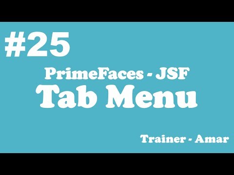 Primefaces Jsf Tutorial Tab Menu In Primefaces Using Netbeans Ide Part 25