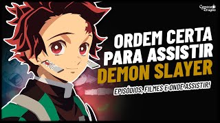GUIA COMPLETO: como assistir DEMON SLAYER | Ordem cronológica dos episódios e filmes | Onde assistir