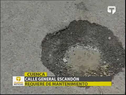 Calle General Escandón requiere de mantenimiento
