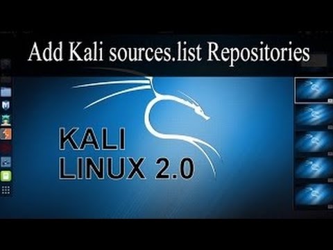 Repositories Deployment on Kali Linux 2016.1