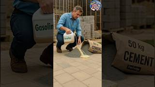 Millions people don't know the secret! Mix cement with gasoline and see what happens 😱Brain Tips