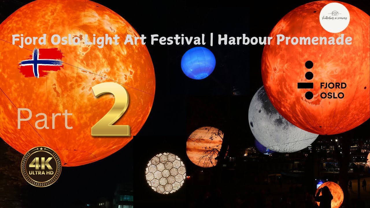 Fjord Oslo Light Art Festival 2024 | Harbour Promenade-PART-2 I4KI Shutterbug in Norway
