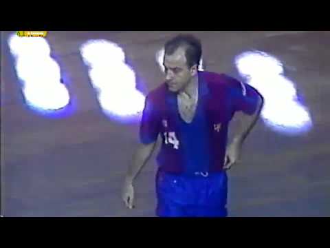 Finta envolvente de Joan Sagalés. Copa de Europa 1990/91. FCBarcelona-Proleter(YUG). Final-VTA