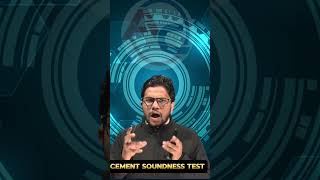 Soundness test of cement