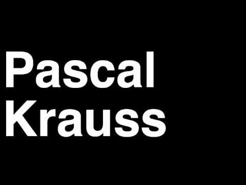 How to Pronounce Pascal Krauss Welterweight Fighter UFC MMA TKO KO Knock Out Punch Hit