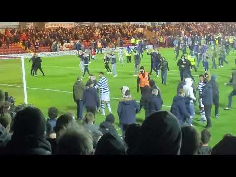 Kidderminster scenes after FA Cup upset against Reading.