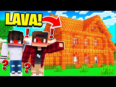TRASFORMO LA CASA IN LAVA! SCHERZO ai miei amici FE & RED su Minecraft VANILLA!!