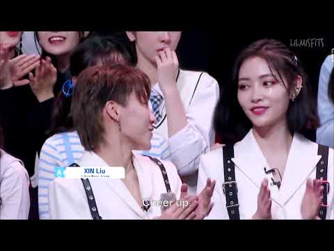 ENG Xin Liu Liu Yuxin reactions cuts to 1st stage 'THE EVE' performance results Youth With You 2426