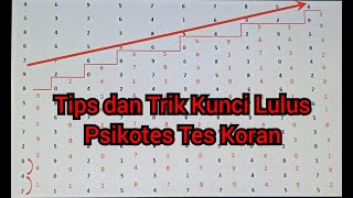 Download lagu Tips dan Trik Cara Mengerjakan Psikotes Tes Koran Kraeplin/Pauli mp3