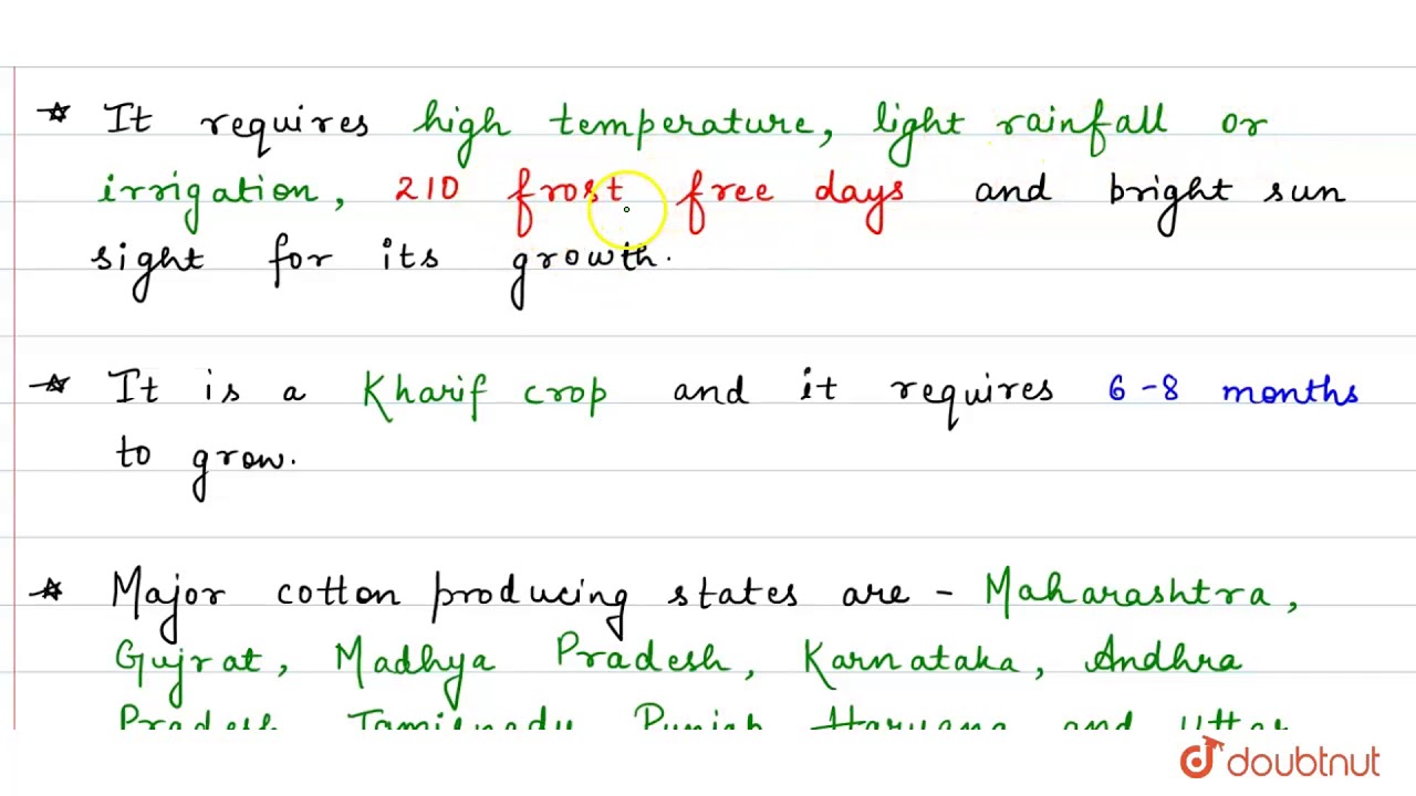 NON-FOOD CROPS