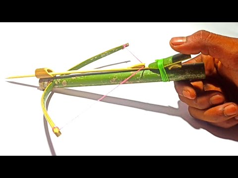 How to Make a Survival Crossbow And Arrows From Bamboo