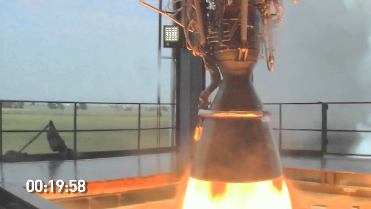SpaceX Testing: Merlin 1D Engine Firing